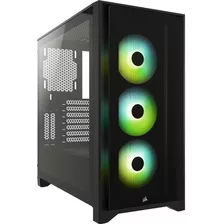 Chasis Corsair Icue 4000x Rgb Black Color Negro