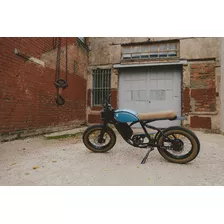 Bike Elétrica Volcon Brat Azul Aro 20 750w Pedal Assistido 
