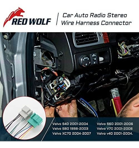 Arns De Cableado De Radio Red Wolf Compatible Con Volvo Foto 2