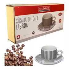 Jogo Xicaras Cafe Expresso De Porcelana 90 Ml Lisboa