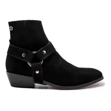 Botas Botínes Premium Tipo Saint Negro Gamuza Andre Bocassi