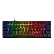 Teclado Mecânico Zot 60% Switch Red Led Rgb Pzohrdrgb Pcyes