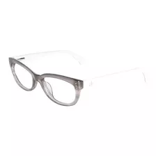 Lente Óptico Calvin Klein 5728 Cat Eye Wayfarer Grey White 