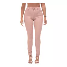 Calça Sarja Jeans Feminina Colorida Cintura Alta Modeladora