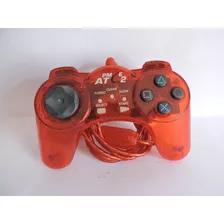 Controle Joystick Ps2 Turbo Usado Funcionando Vermelho