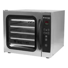 Forno Convector Elétrico Pão Francês Vapor Wictory Wcv-535 Cor Prateado/preto 110v