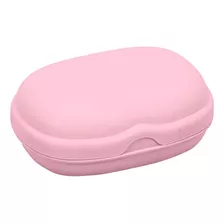 Jabonera De Plastico Jabon Baño Pileta Club Viaje Sanremo Color Rosa Pálido