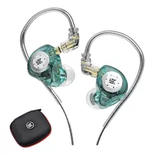 Kz Edx Pro In Ear Sem Mic+ Case Retorno De Palco Monitor Cor Verde