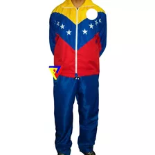 Conjunto Chaqueta Tricolor Talla S, M, L Bordada