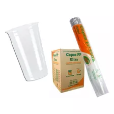 Copo Pp Ultra Transparente Liso 770ml Kit 500