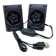 Caixinhas De Som 6w Usb P2 Multimídia Led Rgb Para Note/ Pc