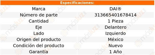 (1) Base Amortiguador Del Izq Fiat Idea 06/12 Dai Foto 2