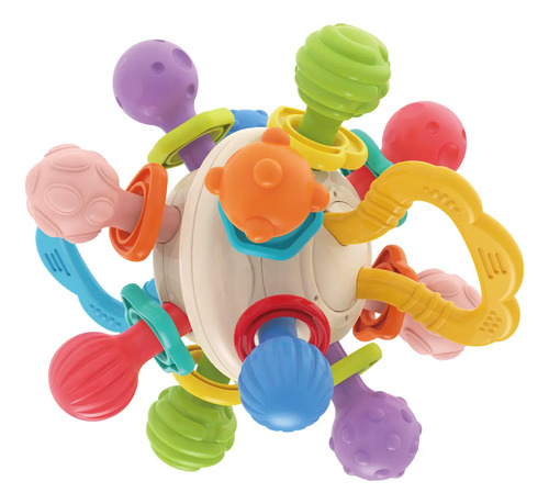  Bola Sensorial Bebê Mordedor Massageador Gengiva Maxi Baby
