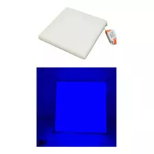 Painel Plafon Quadrado Sobrepor 38w Borda Infinita Luz Azul 110v/220v