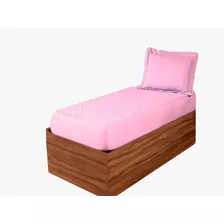 Colcha Sleep Solteiro 2 Peças Rosa Claro