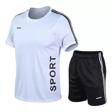 Conjunto De Ropa Deportiva De Manga Corta Para Hombre