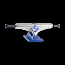 Truck Para Skate Silver M-hollow 8.5 Polished/blue Set