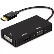 Adaptador Convertidor Displayport Dp A Vga Hdmi Y Dvi 