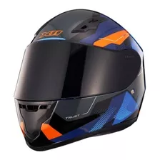 Capacete X11 Trust Pro Transit Fosco Azul 