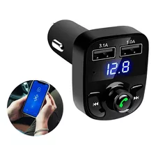 Carregador Usb P/ Carro Mp3 Transmissor Fm Sem Fio Bluetooth