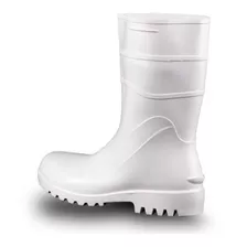 Bota Galocha Pvc Limpeza Faxina Branca Antiderrapante Bracol