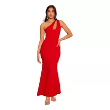 Tentación En Rojo: El Vestido Ajustado Que Robará Miradas