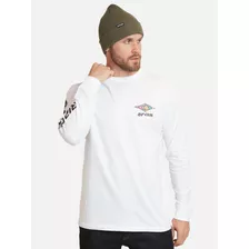 Polera Retro Rc Gradient Logo Blanco Hombre Rip Curl