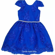 Vestido Dourado Infantil Dama De Honra Luxo 1 A 16 Anos