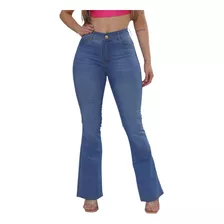 Calça Tex Jeans Feminina Flare Clara Delavé Modela Corpo