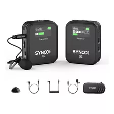 Microfono Inalambrico Synco G2a1 Lavalier 150m 8h - Negro