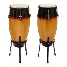 Conga Vanguarda Tumbadora 10' E 11' Pele Animal Sunburst