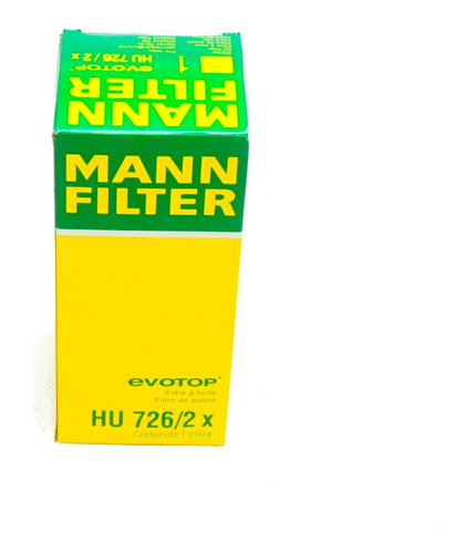 Filtro Aceite Jetta A4 Mx 1.9 Clasico Tdi  Golf 1.9 Hu726/2x Foto 2