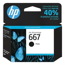 Cartucho Hp 667 Preto Original 3ym79ab - 2374 2376 2774 2776