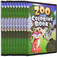 Libros Colorear De Animales Del Zoológico, Paquete Gra...