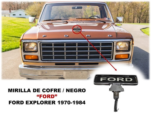 Emblema Para Cofre Ford Explorer 1970-1984 Color Negro/azul Foto 2