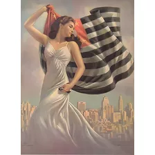 Poster Retrô - São Paulo Pin Up - Art & Decor 33 Cm X 48 Cm