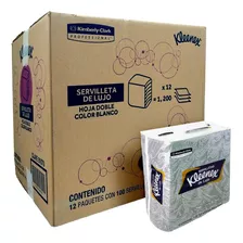 Caja Con 12 Pack Servilletas Kleenex Lujo 100 Hojas Dobles