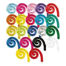 30pz Globo Metalico Curly Espiral Spiral Deco Convergram