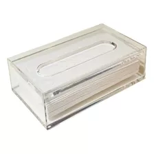 Caixa Porta Lenços De Papel Interfolha Acrilico Cristal Top