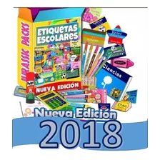 Kit Etiquetas Escolares 2018. !!!