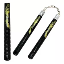 Nunchakus Madera Chacos Ninja Rodillo Y Cadena Solido