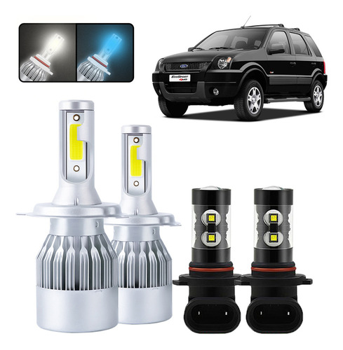 Foto de Kit De Focos Led H4 9006 Para Ford Ecosport 2004-2008