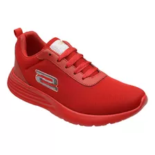 Tenis Casuales Supershoes 017-(386) Rojo Dama 