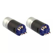 2x 370 Metal Gearbox Motor De Engrenagem Elétrica Dc6v-12v P