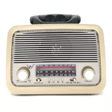 Caixa De Som Radio Retro Bluetooth Am/fm/sd/usb /110v/220v