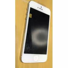  iPhone 5 A1428 16 Gb Branco/prata Leia O Anúnico 