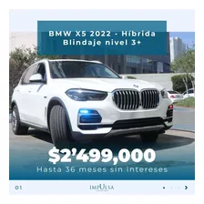 Bmw X5 Hibrida Mod. 2022 Blindaje Nivel 3+ 