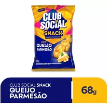 Club Social Salgadinho Snack Assado E Crocante Sabor Queijo Parmesão 68g 