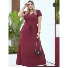 Vestido Longo Plus Size Moda Evangélica