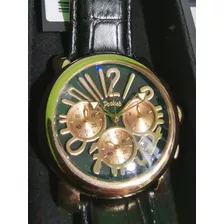 Exclusivo Reloj Pocket, Cronógrafo, Oro Rosa, Correa Cuero